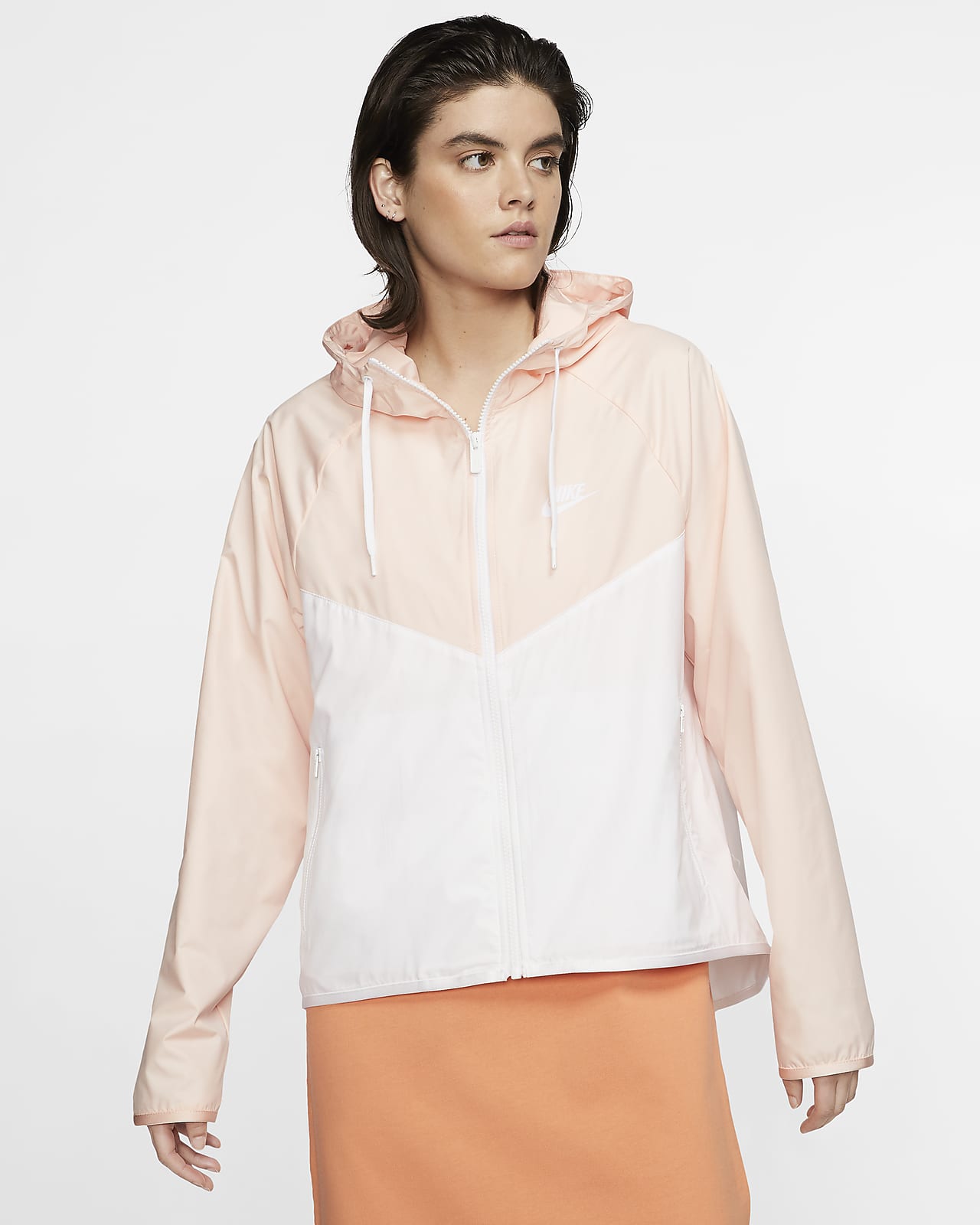 White nike clearance windrunner women's